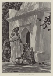 Een professionele waarzegger in Marokko